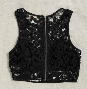 Lush Clothing Lace Crop Top thumbnail 3