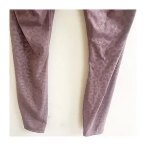 Zyia Leggings Womens Mauve Pink Leopard Print High Rise Gym Training Activewear thumbnail 7