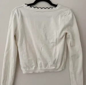 English Factory Scalloped Cardigan Sweater thumbnail 4