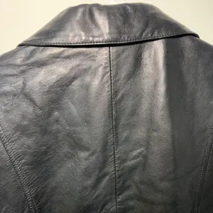 Wilsons Leather Pelle Studio Black Blazer Jacket Womens‎ M Chic Biker 90s thumbnail 3