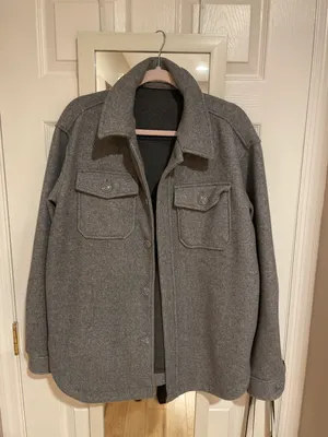 ZARA Dark Gray Shacket thumbnail 1