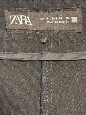 Zara size S dark gray pleated mini skort Y2K thumbnail 4