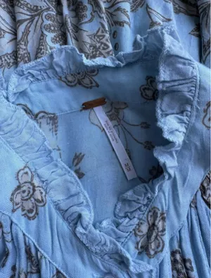 Free People Blue Dress size M thumbnail 7