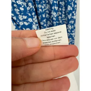 Scarlet Darkness Midi Dress Womens L Blue Floral Milkmaid Smocked Cottagecore thumbnail 14