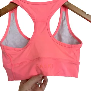 Saski Pink Bike Shorts and Sports Bra Two Piece Set Size Small‎ S Pink thumbnail 7