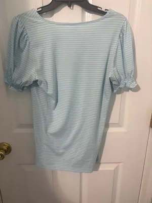 Amazon Blue and white striped top thumbnail 2