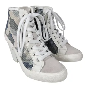 Vintage Havana Women's High Top Heeled Fashion Sneakers Camo Multi Size‎ 5.5 thumbnail 8