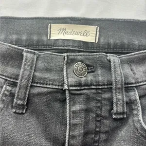 Madewell Roadtripper‎ Stovepipe Jeans Faded Black Straight Leg 26P Petite thumbnail 2