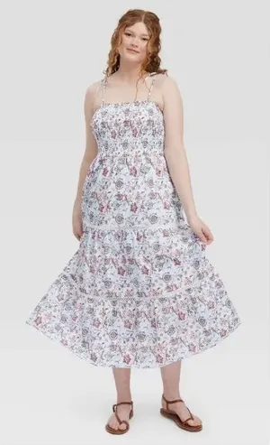 NWT Roller Rabbit x Target Floral Midi Dress size Medium thumbnail 1