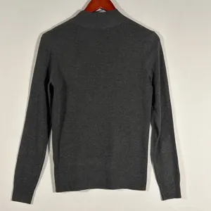 Arach Cloz Cozy Cloud Minimalist Mock Neck Knit Sweater Charcoal Gray Small‎ NWT thumbnail 3
