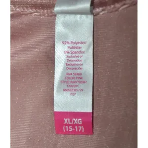 Y2K No Boundaries Ladies XL 15 Rose Pink Velvet Black Lace Baby Doll Tank Top thumbnail 8