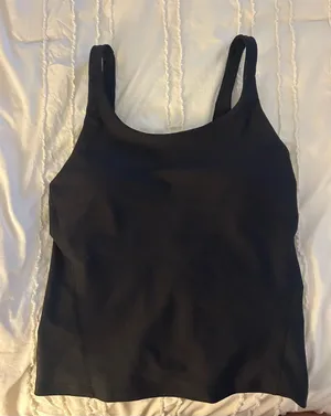 Old Navy Active Black padded tank thumbnail 1