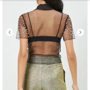 See through faux pearl top. Xs thumbnail 4