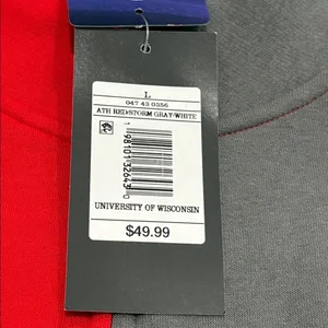 College Corner Wisconsin Badger Pullover size large NEW Red thumbnail 7