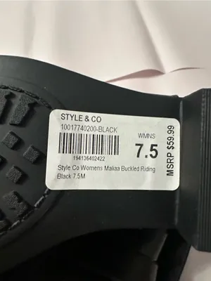 Style & Co Women’s Maliaa Buckled Tall Black Riding Boots - New - Size 7.5 thumbnail 12