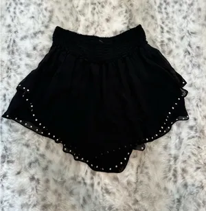 Anthropologie Studded Chiffon Skort thumbnail 2