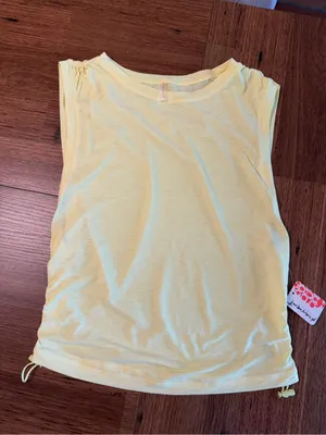 NWT Free people yellow tank thumbnail 5