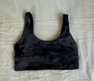 Lululemon Align Black & grey washed pattern align reversible bra  thumbnail 1