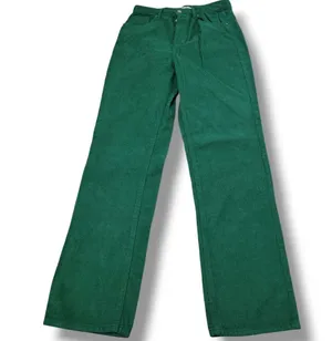 Pants Size 29 W30" x L31" Dad Jean Corduroy Pants Button Fly Green Women's thumbnail 1