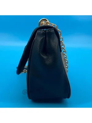 Bebe Leilani Monogram Women's Y2K Faux Leather Crossbody Bag with Gold Hardware thumbnail 4