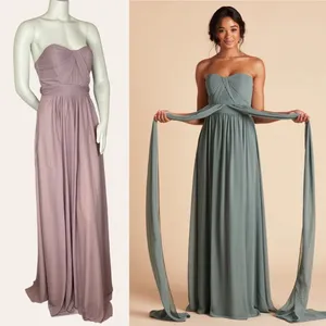 Birdie Grey‎ Convertible Bridesmaid Dress Dark Mauve Size XS Wedding Formal Prom thumbnail 2
