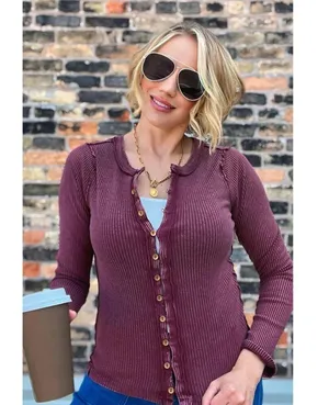 FREE PEOPLE x We The Free It's On Cardi in Wild Ginger Size Small thumbnail 13