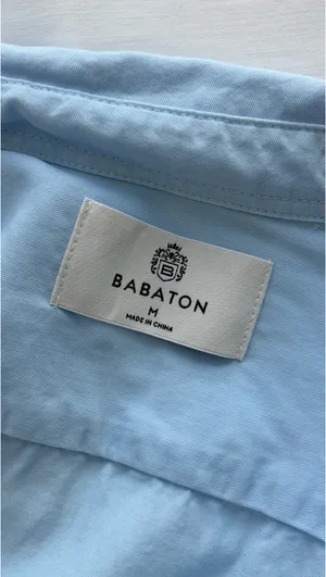 Aritzia Babaton Women’s Utility Shirt Vintage Villa Blue Size Medium thumbnail 4