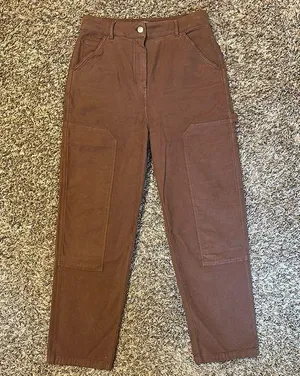 Aritzia Wilfred Free Brennan Cargo Pants Brown Size 6 thumbnail 1