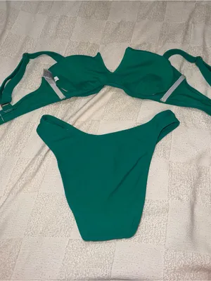 Shade & Shore Teal Green Underwire Bikini Set thumbnail 2