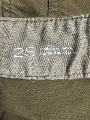 Pilcro Olive Green Utility Straight Leg Crop Pants Size 25 thumbnail 7