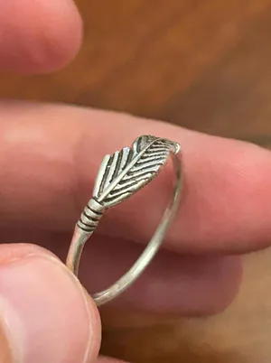925 sterling silver g38 size 7 1.18g ring band thumbnail 1