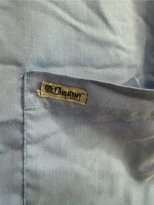 Grey's Anatomy Light Blue Scrub Top S thumbnail 3