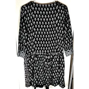 Anthropologie Vanessa Virginia Boho Mini Dress XS Embroidered Kaleidoscope thumbnail 9
