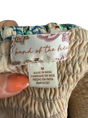BAND OF THE FREE Floral Smocked Midi Dress Size Small thumbnail 7