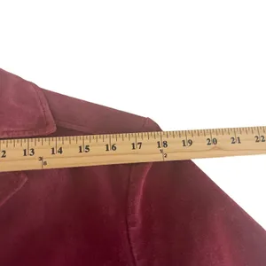 Bagatelle‎ Women's Size Large Vintage 90s Red Leather Bomber Jacket thumbnail 6