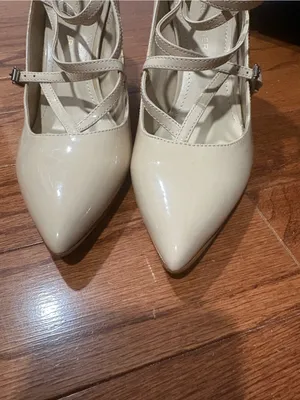 Marc Fisher Nude Patent Pointed-Toe Strappy Pumps thumbnail 2
