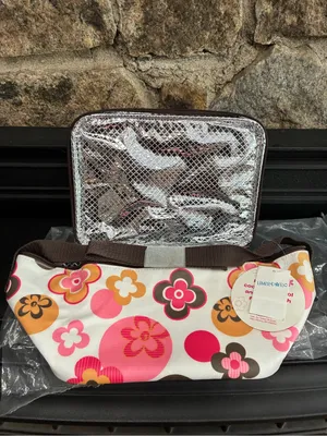 Limited Too Insulated Lunch Tote Bag Floral Design Y2K Pink White New with Tags thumbnail 4