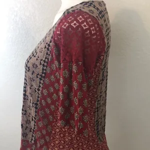 Lucky Brand red black top thumbnail 4