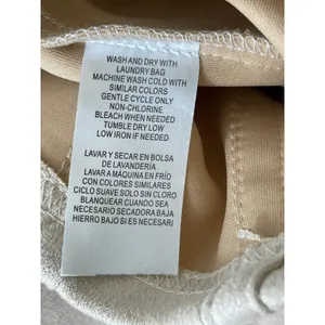 Love X Design Womens Crop Blouse Top Lantern Sleeves V-Neck Tan Beige NEW Medium thumbnail 6