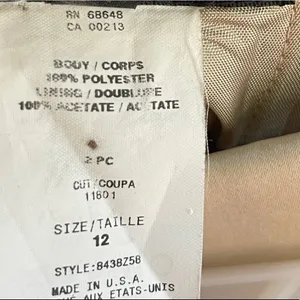 Vintage ABS Evening Strapless Dress Size 12 thumbnail 7
