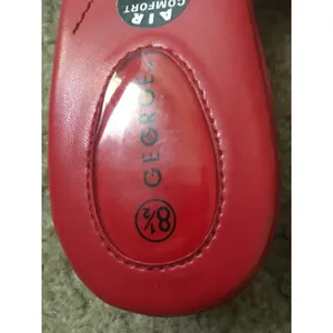 George Women's Red Slides Sandals Slip On Slides Shoes Size 8.5 thumbnail 9