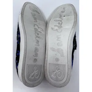 Sam Edelman Women's Slip-On Marvin Blue Floral Sneakers‎ Size 8M thumbnail 5