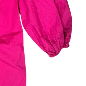 FREE PEOPLE Hope Mini Dress Fuchsia Pink Fantastic Poplin Cotton thumbnail 3