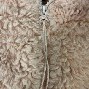 Bdg Urban Outfitters Teddy Faux Fur Crop‎ Hoodie Jacket M Pink Preowned thumbnail 7