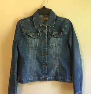 Yuka Jeans small jean jacket‎ Blue thumbnail 1