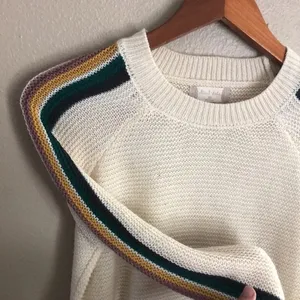 Altar’d State Over The Rainbow Crop Sweater Size Small Oversized thumbnail 5