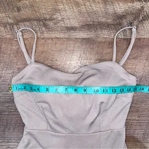 Birdy Grey Benny Dress in Crepe Taupe Bow Back Gown thumbnail 13