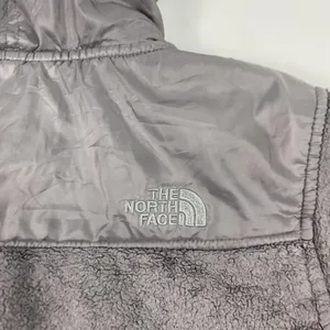 The‎ North Face Jacket Womens Small Gray Hooded Full Zip Fleece Embroidered Logo thumbnail 13