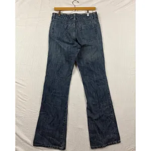 VTG Y2K Women's Lee Jeans Size 10L Dark Wash Stretch Denim Bootcut Long thumbnail 4