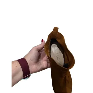 Sole Society Women's Laurel Ankle Booties Brown Suede‎ Size 8 thumbnail 5